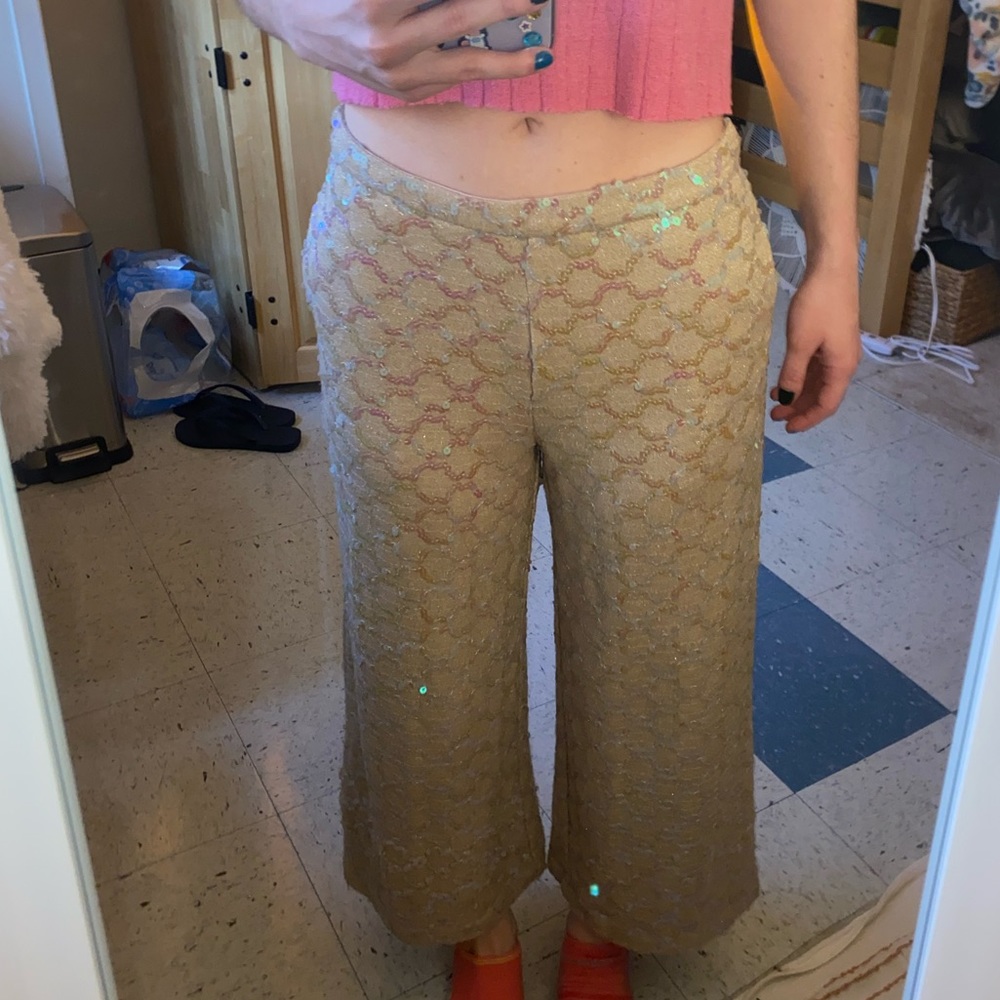 Anthropologie size to sequined parents